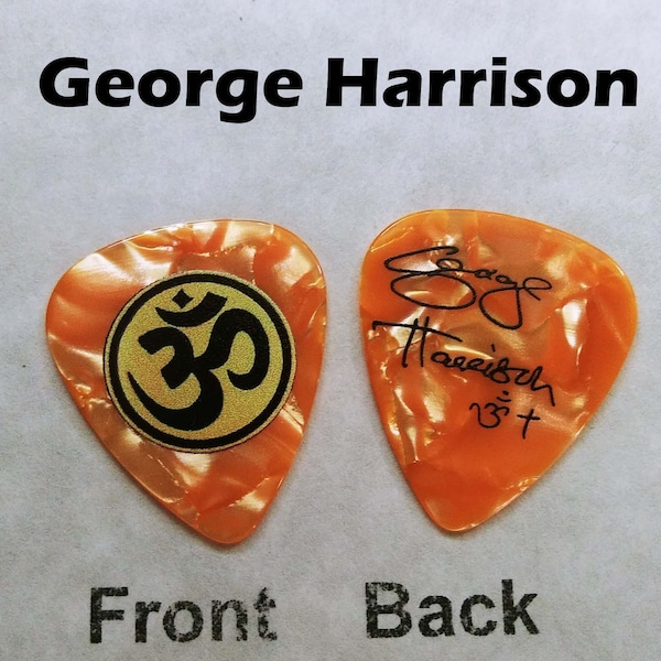 George Harrison classic Rock signature Guitar Pick (H12)