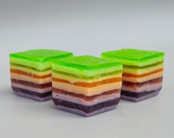 Layered "Jell-o" Soap