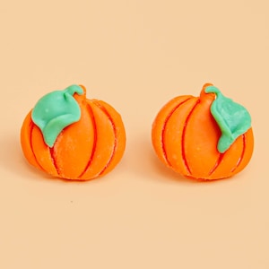 Polymer Clay Pumpkin Earrings