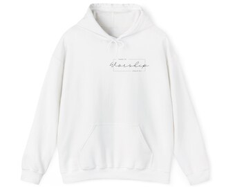 minimal script logo Hoodie | small chest text, pullover