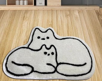 Cat Shaped Rug - Etsy
