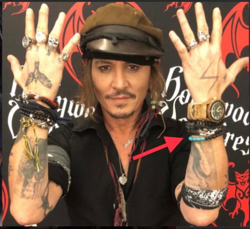 Johnny Depp Bracelet Turquoise and Lava Beads Johnny Depp Gifts Johnny ...