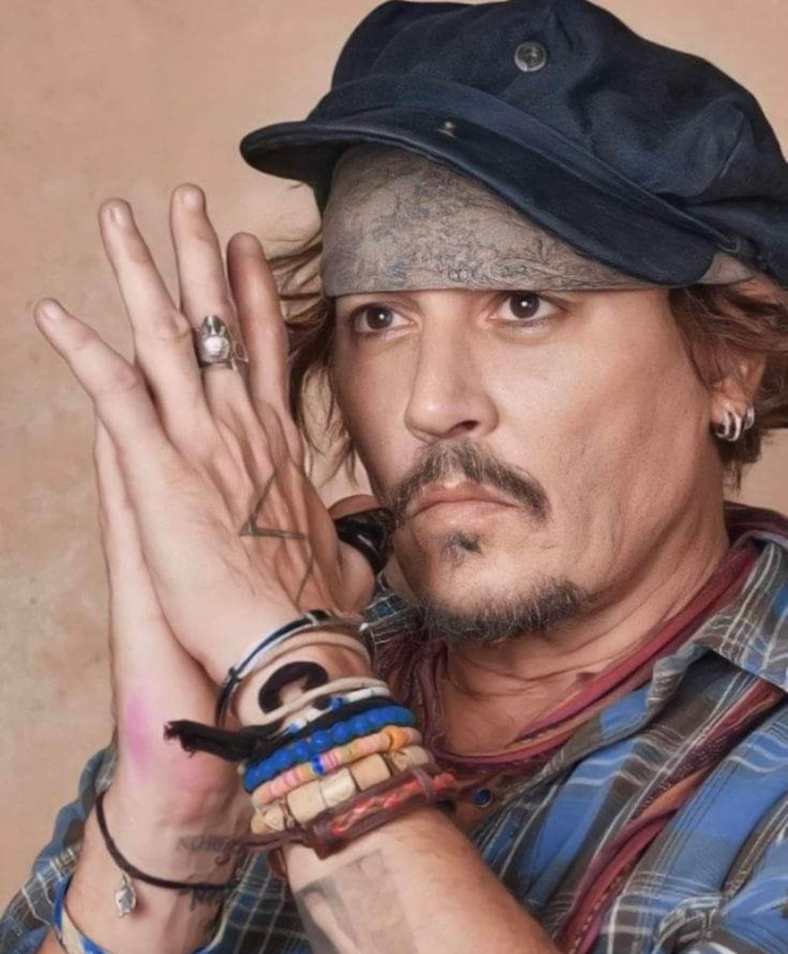Johnny Depp Bracelet Johnny Depp Glass Beaded Bracelet-inspired Gifts