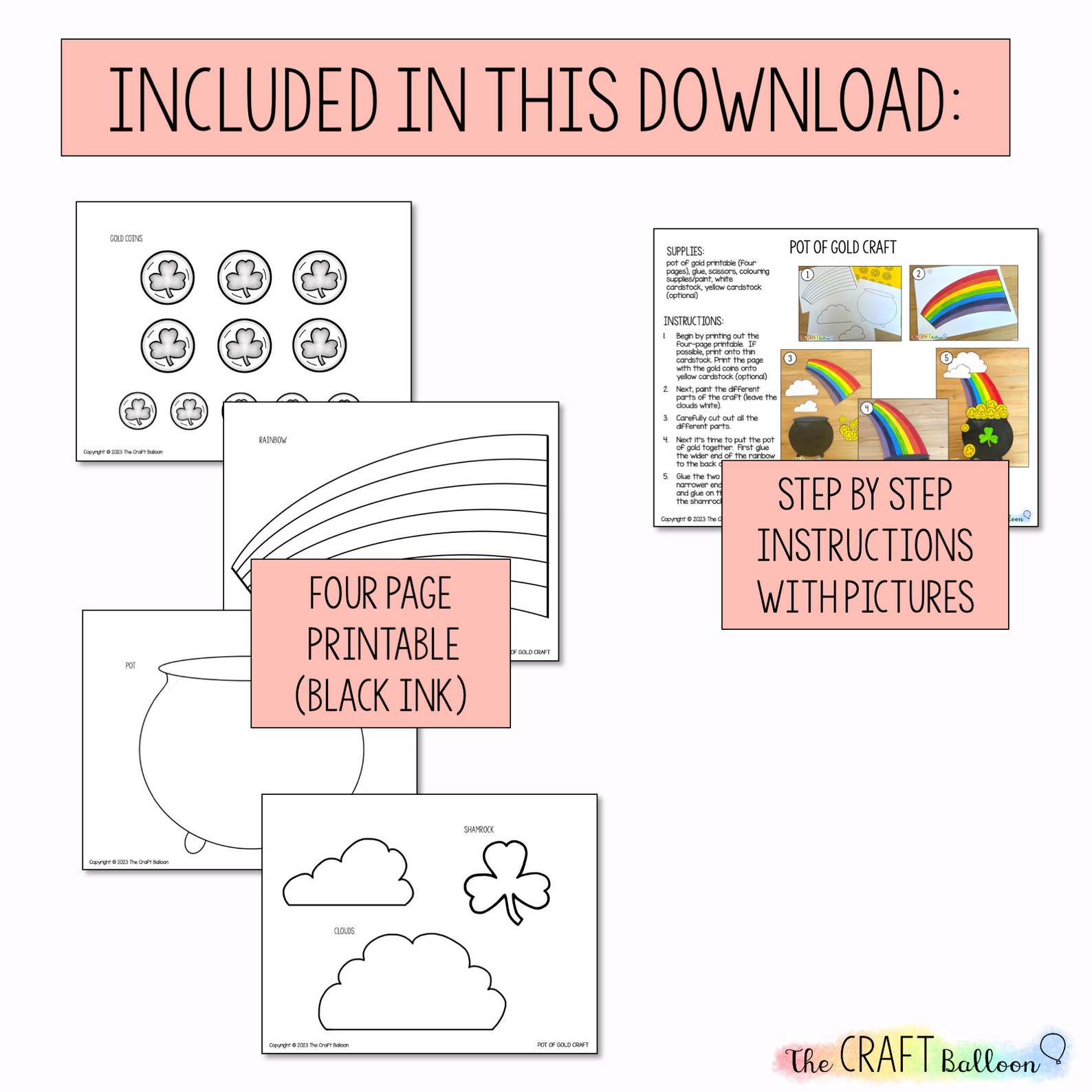 Pot of Gold printable Craft Template - Il 1588xN.5441572136 7ywn 