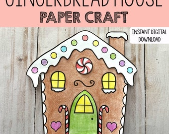 Gingerbread House Paper Craft