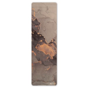 Yoga Mat Yoga Towel and Mat Combined Gold Grey Yoga Pilates Mat Gilding