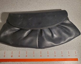 DAMAGED, New York and company , black leather clutch purse. Priced to rehome