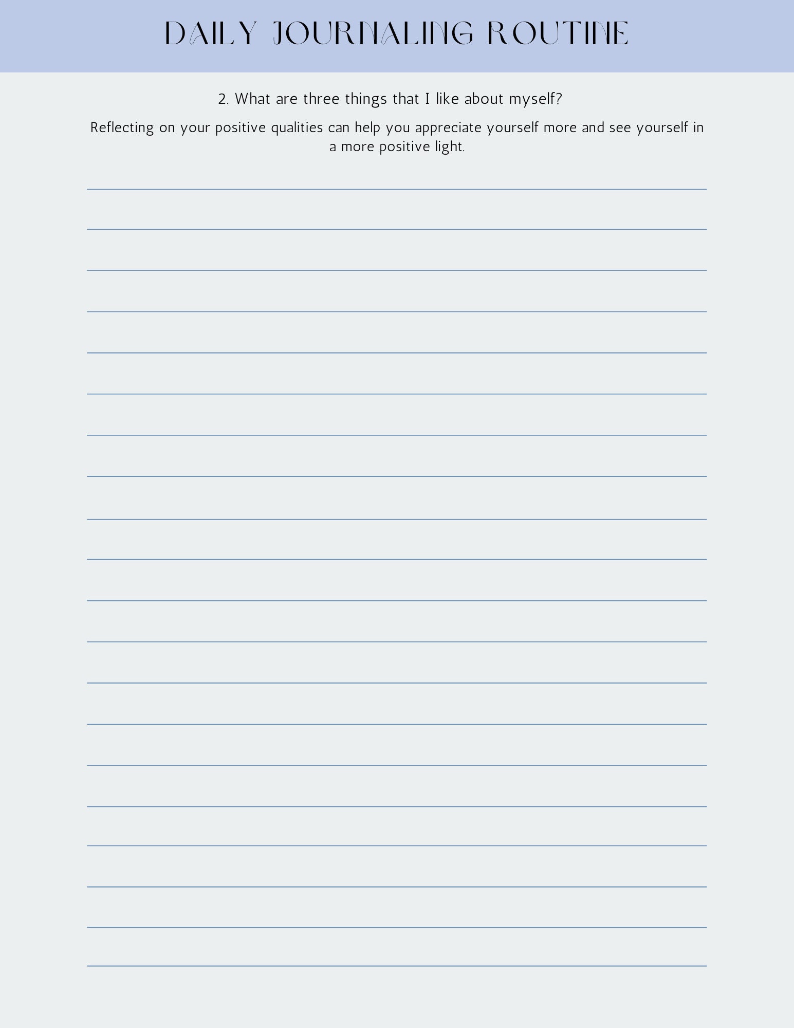 Self Care Planner Printable | Mental Health | Daily Check-in for Mental ...