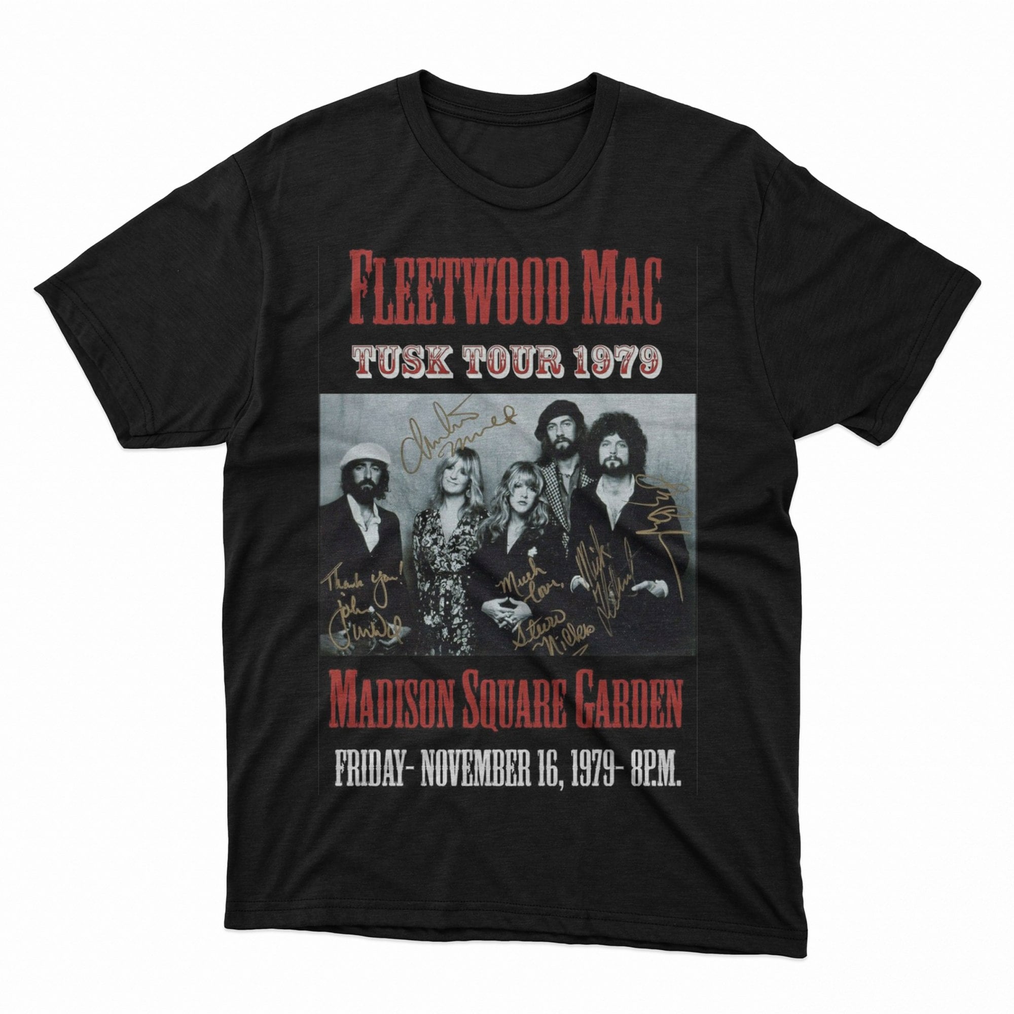 Discover Fleetwood Mac Tusk Tour 1979 Madison Square Garden, Vintage Band T-Shirt