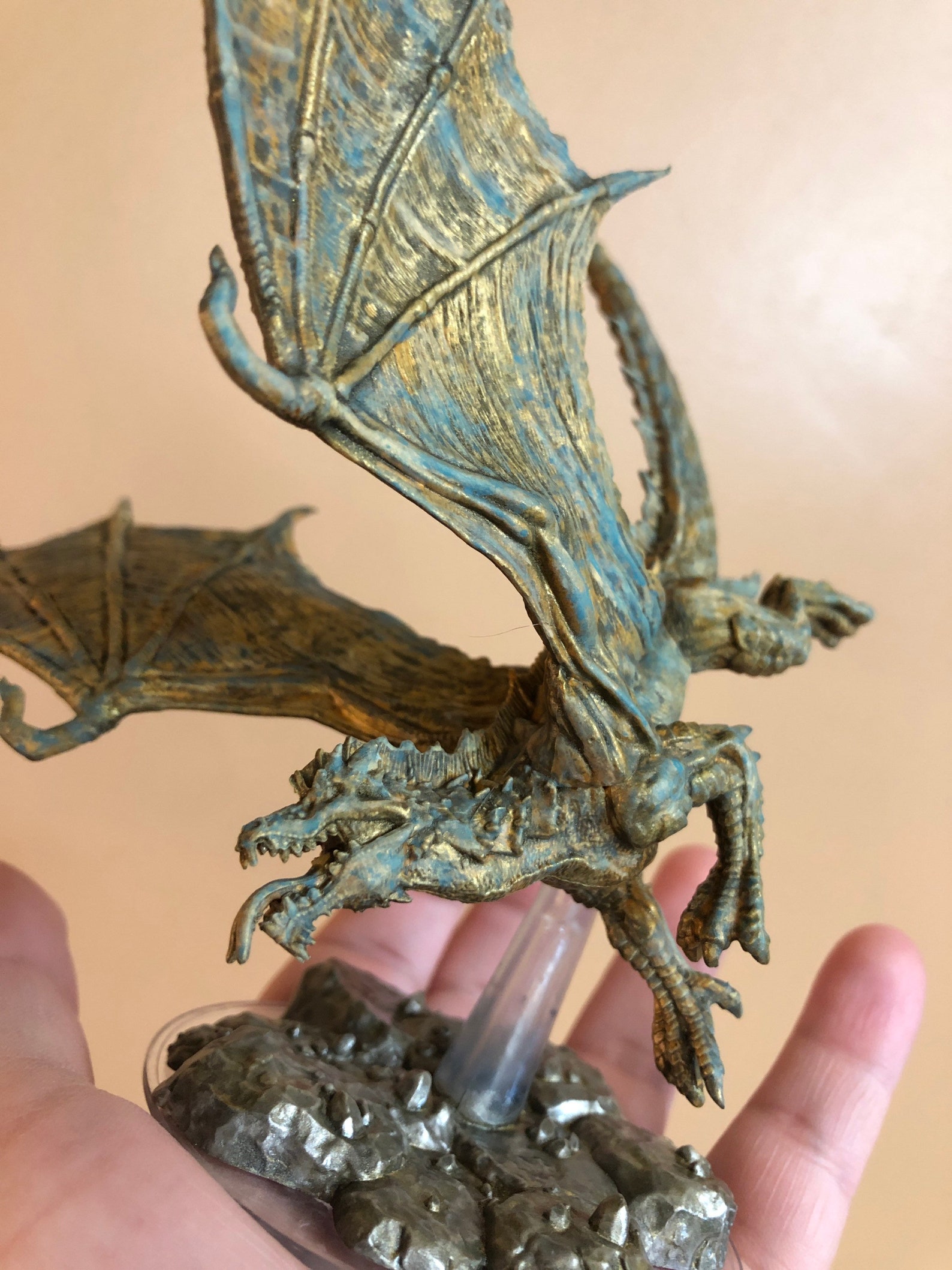 Rusted Young Copper Dragon Dnd/pathfinder Etsy