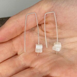 Sterling Silver and moonstone earrings