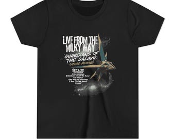 Live From the Milky Way Guardians of the Galaxy Tee | Youth Space Rocket Shirt