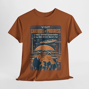 Vintage Carousel of Progress Tee, Classic Unisex Cotton Shirt, Retro Theme Park Apparel, Nostalgic Gift, Disney Fan T-Shirt