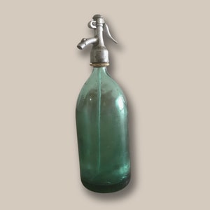 Vintage Seltzer Bottle, Soda Siphon, Antique Bottle, Vintage Bottle, Glass Seltzer, Farmhouse Decor, Rustic Bottle