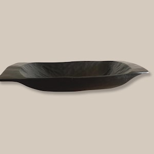 Black Dough Bowl, Rustic Dough Bowl, Large Decorative Bowl, Wooden Decorative Dough Bowl, Large Tray, Decorative Tray