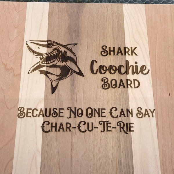 Shark Coochie SVG, Charcuterie Board SVG, Digital Download, Glowforge files, laser cut files, CNC router files, cricut svg, xtool cut file