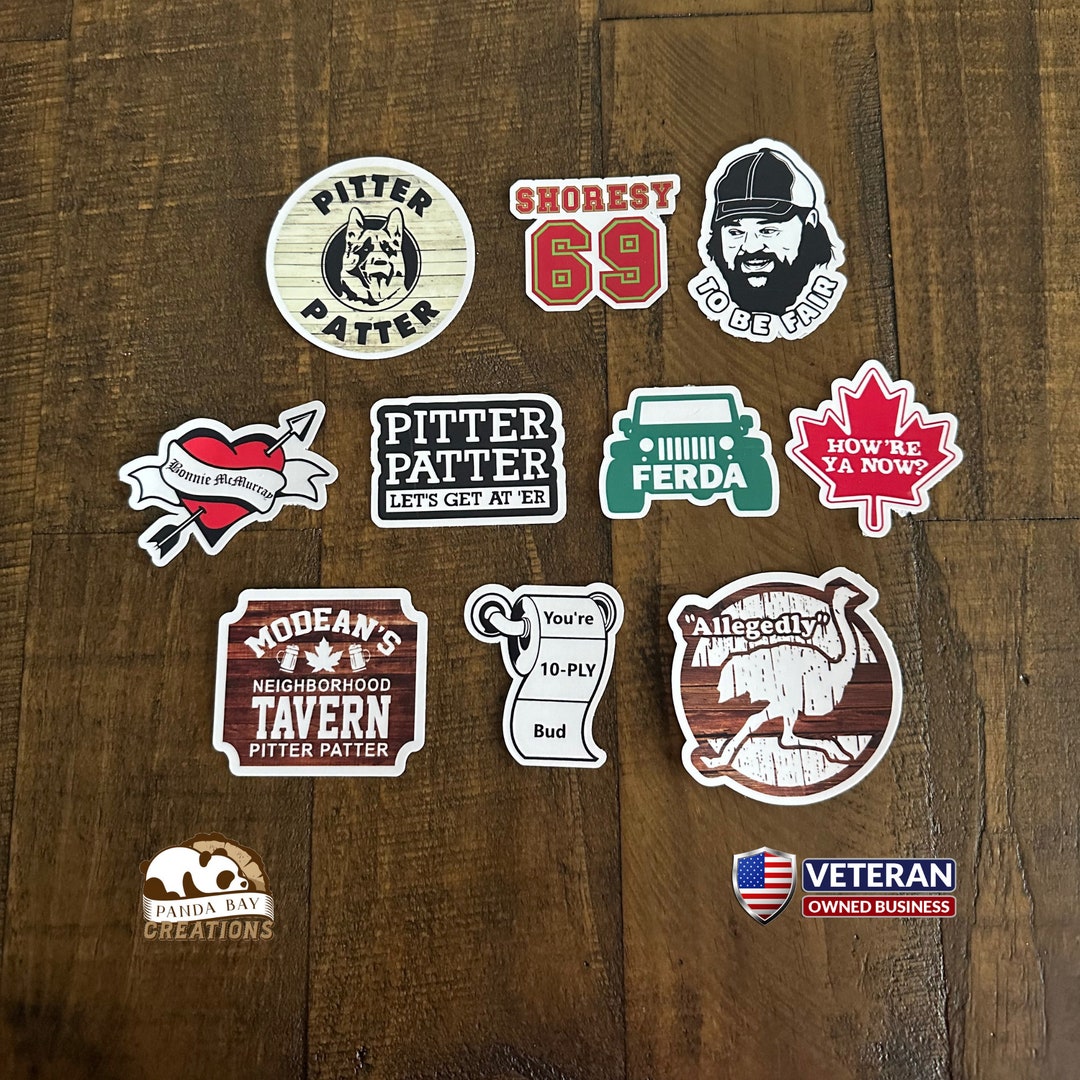Ferda Sticker Pitter Patter Sticker Set, Laptop Decals, Hydroflask, Die Cut ...