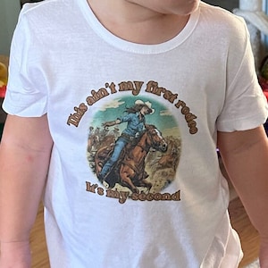 Cowboy Second Birthday Sublimation Design - My Second Rodeo