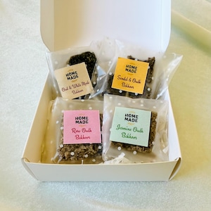 Homemade Arabian Bakhoor Incense Sampler Gift Set: Rose Oud, Jasmine Oud, Sandalwood, White Musk