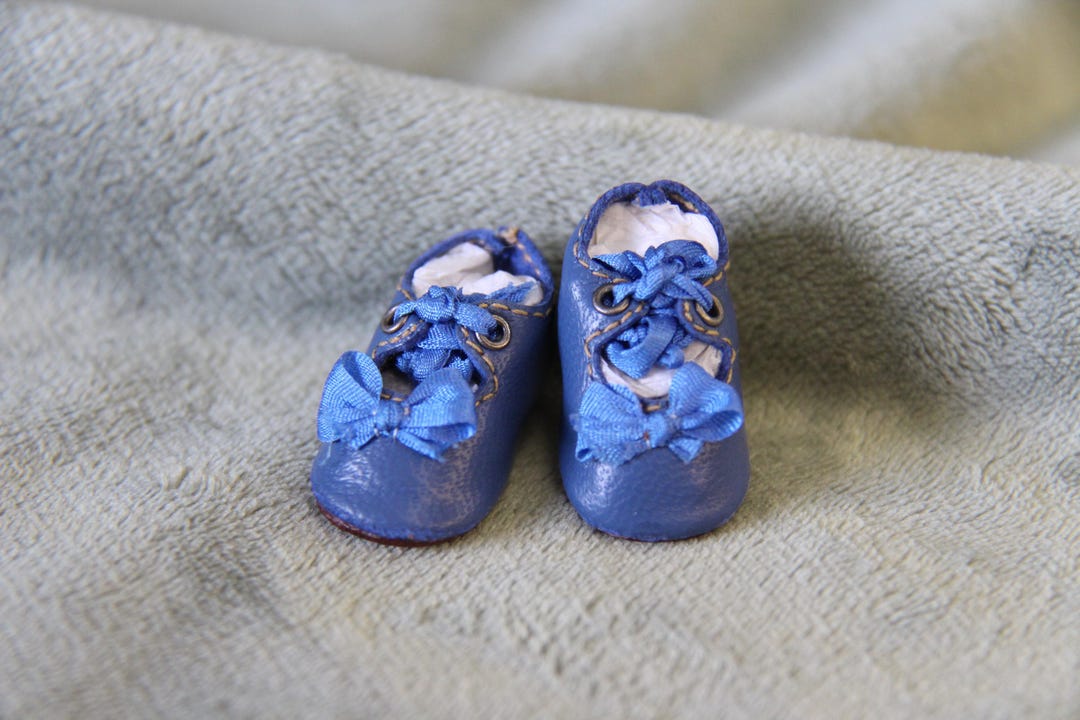 Chaussures En Cuir Pour Poupée JUMEAU 65 Cm – Idéal Poupée Ancienne