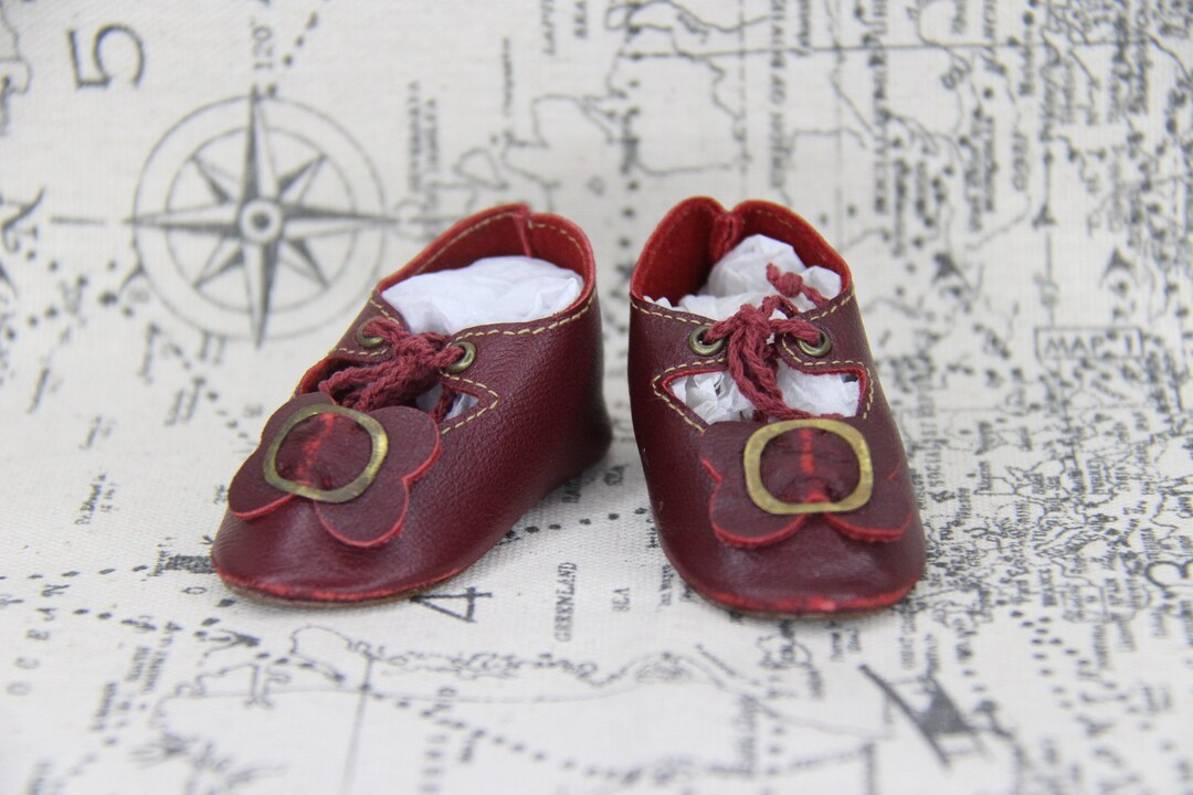 Paire De Chaussures Pour Poupées Anciennes - Jumeau, Bru, Steiner, SFBJ