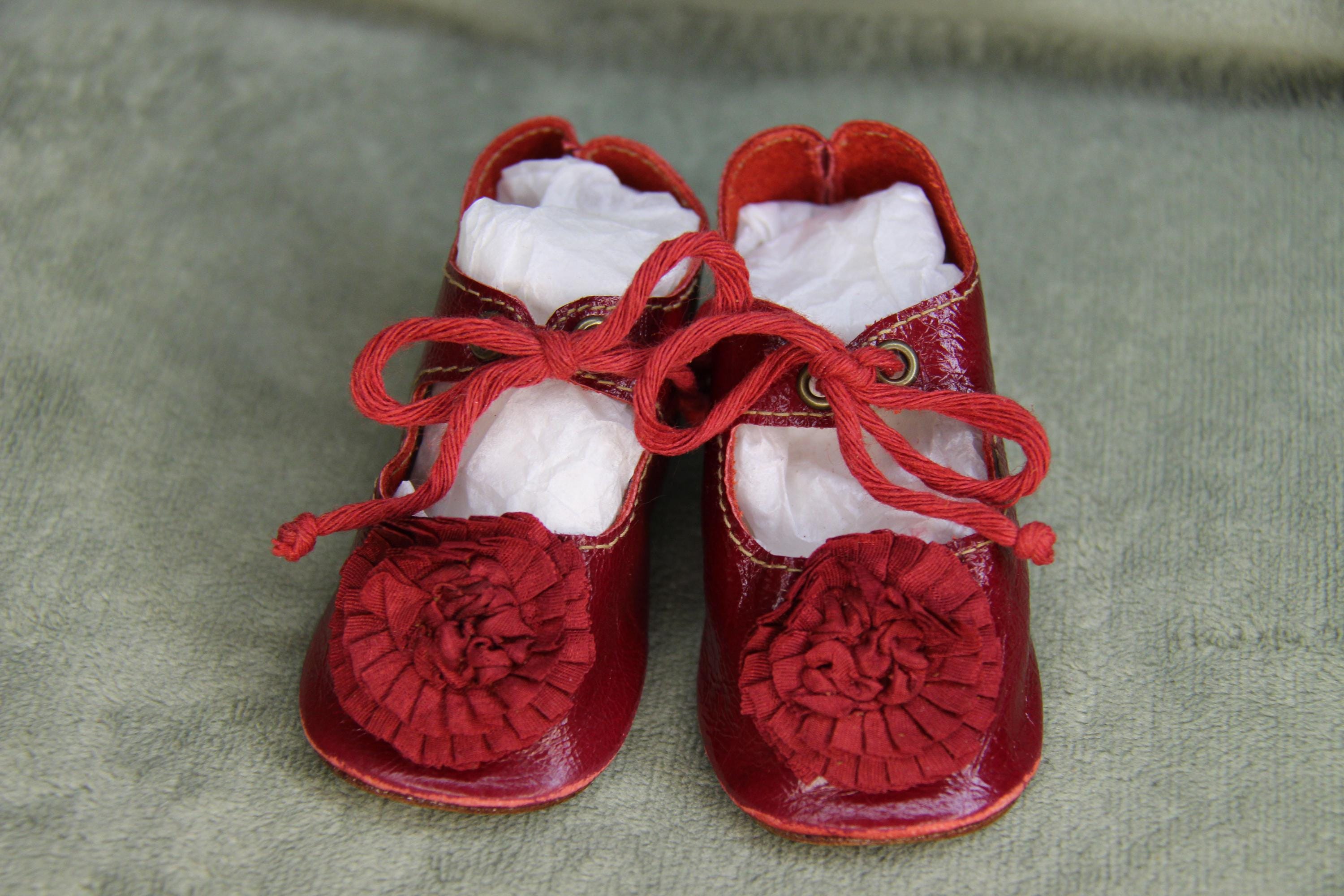 Anciennes Chaussures Cuir Pour Poupée JUMEAU Ou Poupée Ancienne – Occasion