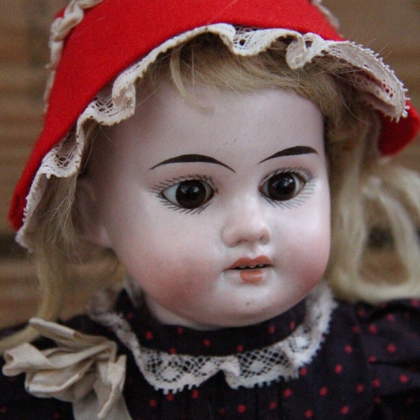 14” Antique German Bisque Doll 1894 AM 0 DEP Armand Marseille