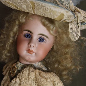 23&quot; Rare German bisque doll closed mouth mold 949 by Simon&Halbig~fully dressed