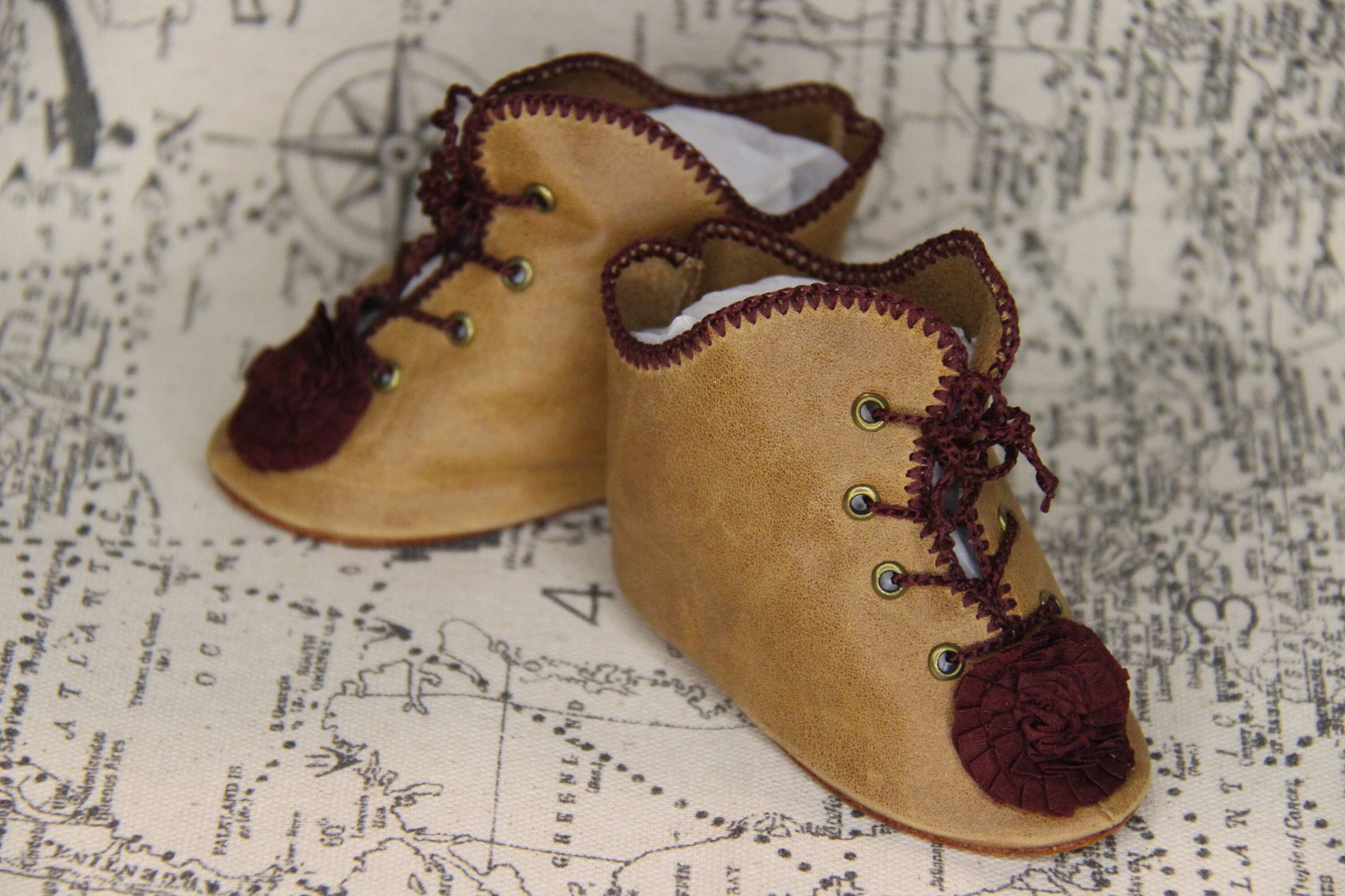Chaussures De Poupée Ancienne Kestner – Occasion – Pour Collection