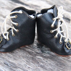 Leather Doll Shoes Antique German Kestner French Bebe 2-3/8&quot;(60mm) #49 Dolantik