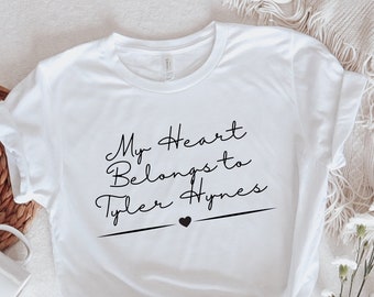 My Heart Belongs to Tyler Hynes T-shirt, Hallmark Movie Channel, Unisex Tee