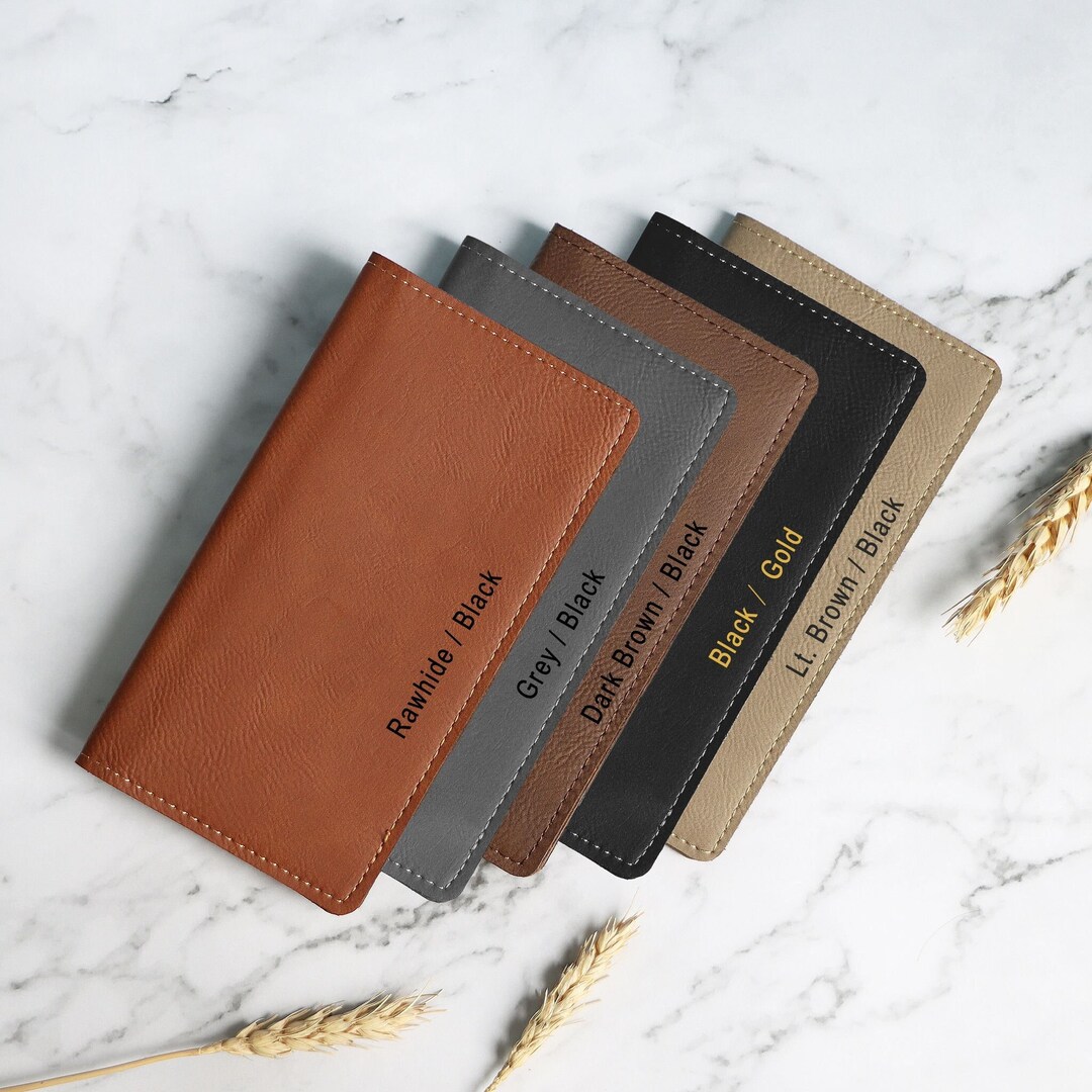 Personalized Checkbook Cover, Leather Checkbook, Checkbook Wallet and