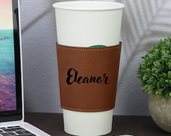 Custom Mug Sleeve, Personalized Coffee Cup Sleeve, Custom Coffee Sleeve, Custom Cup Sleeve, Cup Sleeve, Leather Cup Sleeve, Mug Sleeve, cups