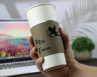 Custom Mug Sleeve, Personalized Coffee Cup Sleeve, Custom Coffee Sleeve, Custom Cup Sleeve, Cup Sleeve, Leather Cup Sleeve, Mug Sleeve, cups