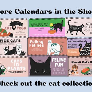 Katzenkalender 2027 • Mid-Century-Miau • Dopamin-Dekor • Kräftige, geometrische Retro-Katzen • Modernes Geschenk für Katzenliebhaberinnen • Individueller Start Bild 11