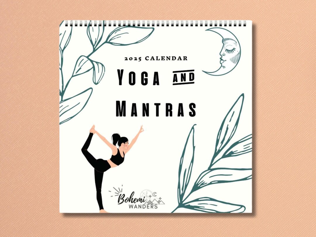 20252026 Yoga & Positive Affirmations Calendar Positive Mindset