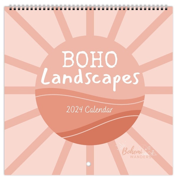 2024 Retro Calendar Etsy