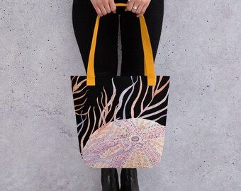 Pastell Muschel Einkaufstasche, Beachy Conch Design
