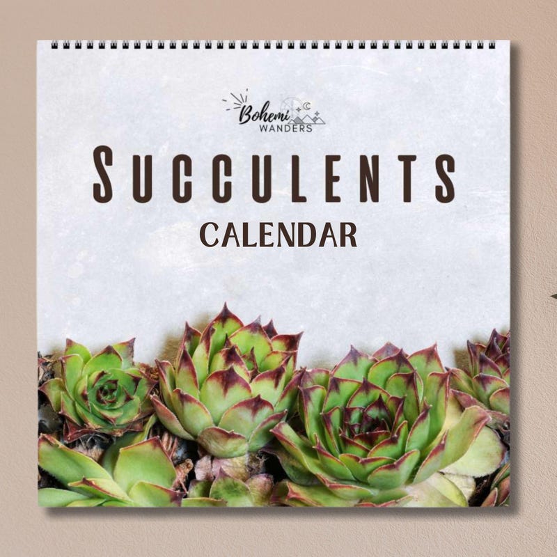 Succulent Calendar 2026 - Etsy UK