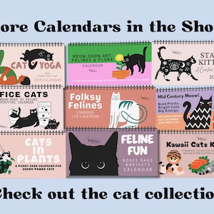 Calendario de escritorio de gatos para la oficina 2027 • Calendario divertido de gatos para el trabajo • Regalo ideal para tu mejor amigo/a en el trabajo • Decoración de oficina con humor para amantes de los gatos imagen 10
