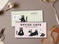 2026 Office Cat Desk Calendar • Funny Cat Calendar for Work • Custom Dates Calendar •  Humorous Cat Office Decor For Cat Lovers
