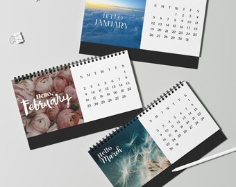 2026 2027 Botanical Photography Desk Calendar – Hello Nature Outdoorsy Mid Year Calendar
