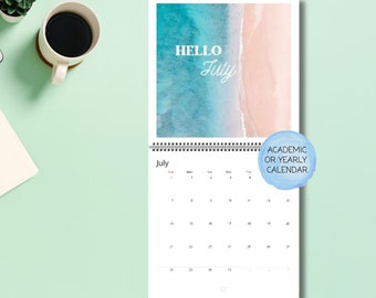 Inspirerende kalender voor natuurfotografie – maandkalender 2026 2027 Hallo - minimalistische kantoorkalender