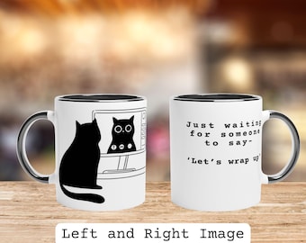 Funny Cat Zoom Meeting Coffee Mug • WFH Coworker Gift