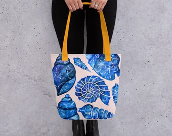 Seashell Constellation Tote Bag, Summer Beach Bag