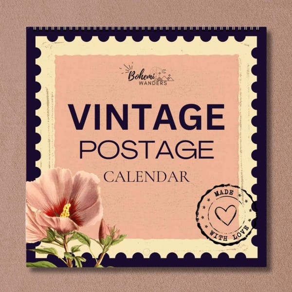 Calendar Vintage Etsy