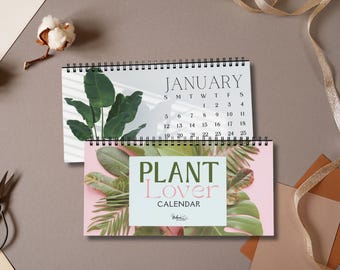 2027 Plant Lover Desk Calendar - Plant Mom Gift – Minimalist Monthly Calendar, Botanical Office Decor,  Plant Lady Gift, Desk Decor