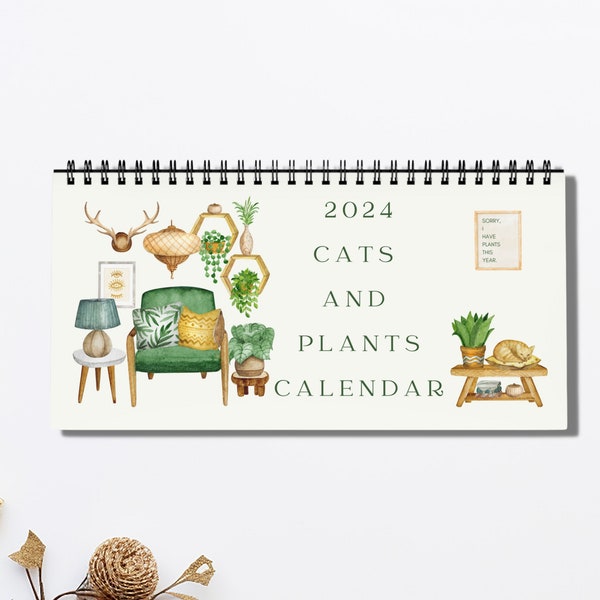 2024 Cat Calendar Desk Etsy