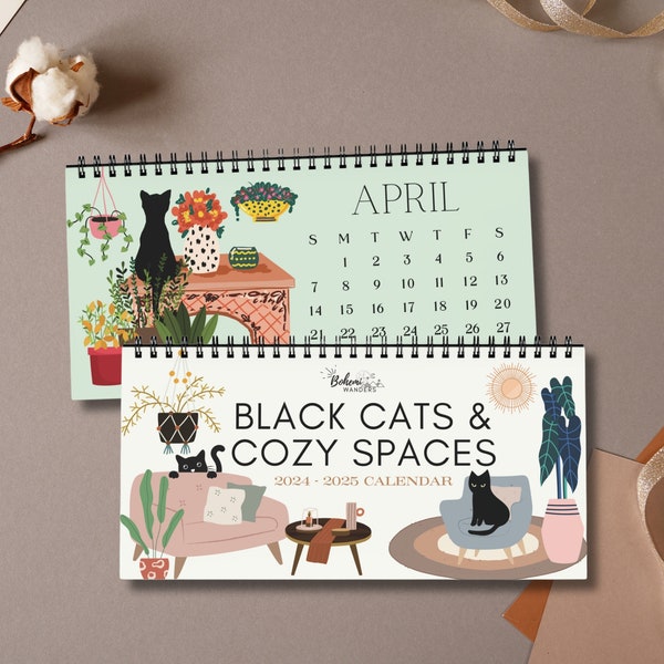 2025 Cat Calendar Desk Etsy