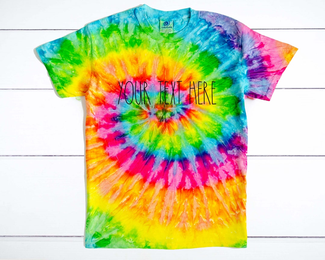 personalised tie dye t shirts